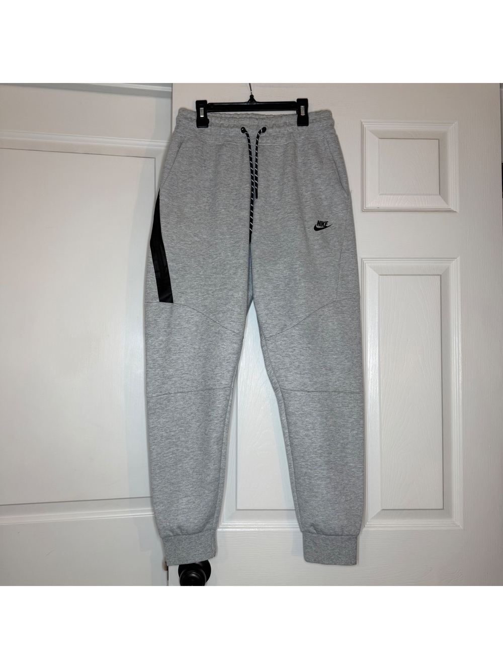 Nike Tech Slim Fit Jogger Sweatpants Light Gray Men’s Sz Large 805163 Pockets